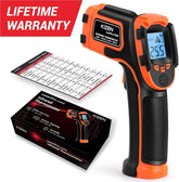 Kizen LaserPro LP300 Infrared Thermometer Non-Contact Digital Laser Temperature Gun with LCD Display -58℉~1112℉(-50℃~600℃) Adjustable Emissivity